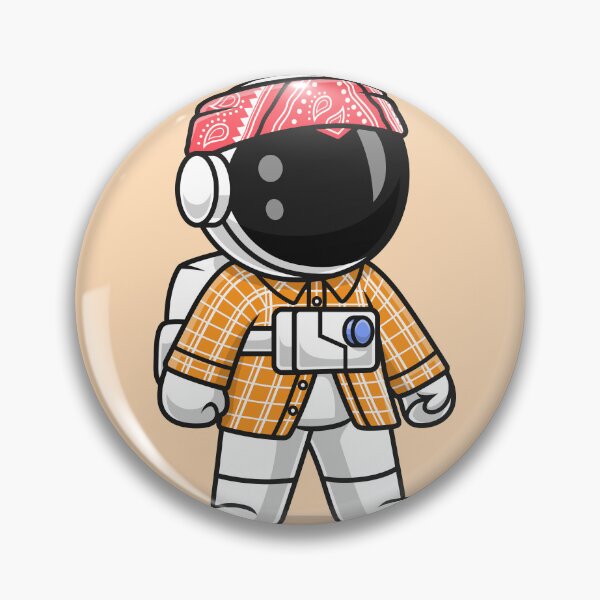 Item preview, Galactic Gangster: Cute Astronaut Gangster - Cartoon Vector Illustration designed and sold by hjian8219.
