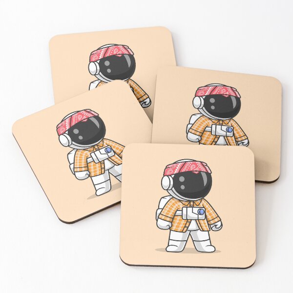 Item preview, Galactic Gangster: Cute Astronaut Gangster - Cartoon Vector Illustration designed and sold by hjian8219.