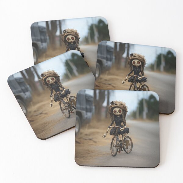 Item preview, Skeleton Doll on Bike w Red Eyes designed and sold by Peter LOPEZ.