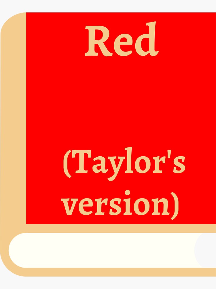 Taylor swift water bottle Red Sticker for Sale by broadwaygirl142