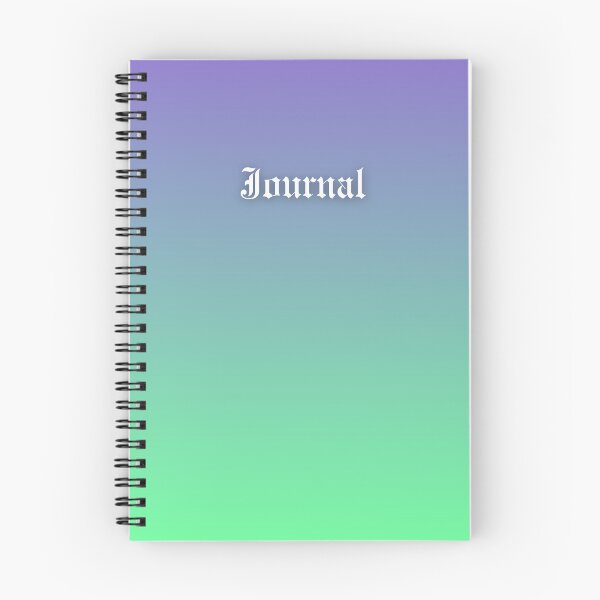 Item preview, Blue and Mint Green Gradient Journal  designed and sold by Ninjakandy.