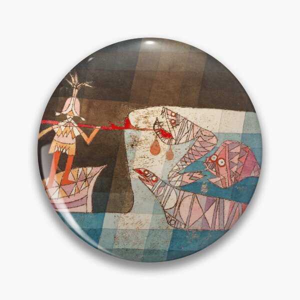 Item preview, Paul Klee | Battle Scene From The Comic Fantastic Opera 'The Seafarer' designed and sold by BossyCatHome.