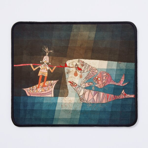 Aperçu de l'œuvre Paul Klee | Scène de bataille de l'opéra fantastique comique 'The Seafarer' créée et vendue par BossyCatHome.