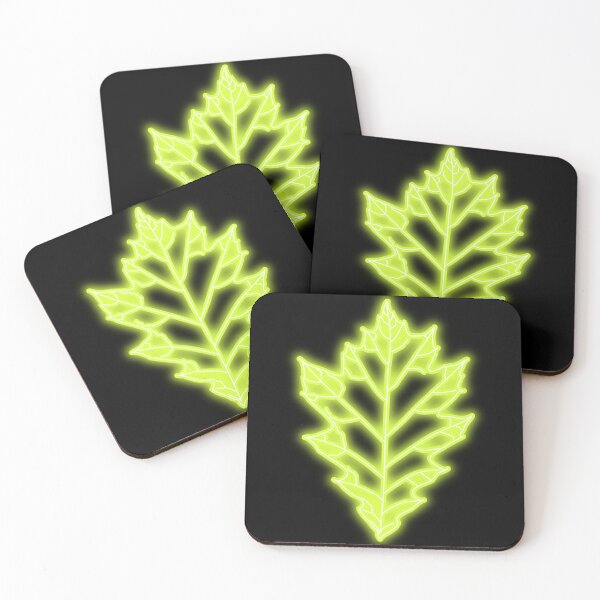 Item preview, Yellow Green Neon Light Oak Leaf designed and sold by RebeccaRichards.