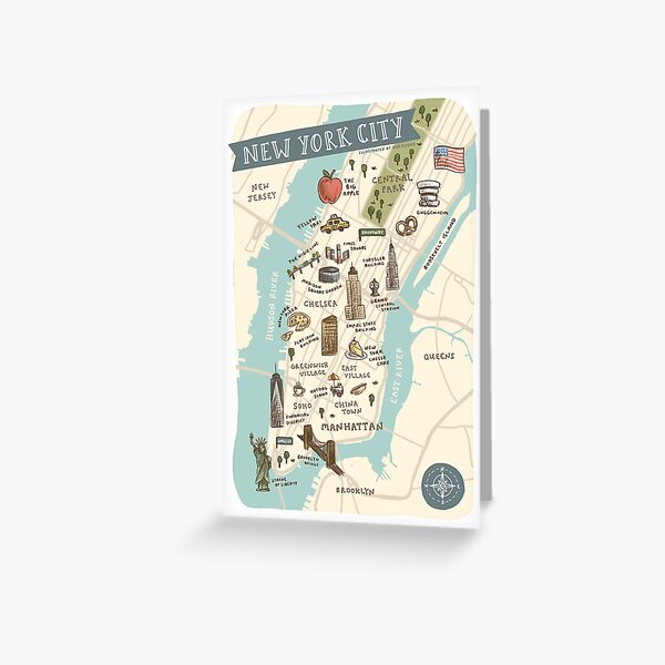 Item preview, Map of NYC designed and sold by Those Pencil Shavings.