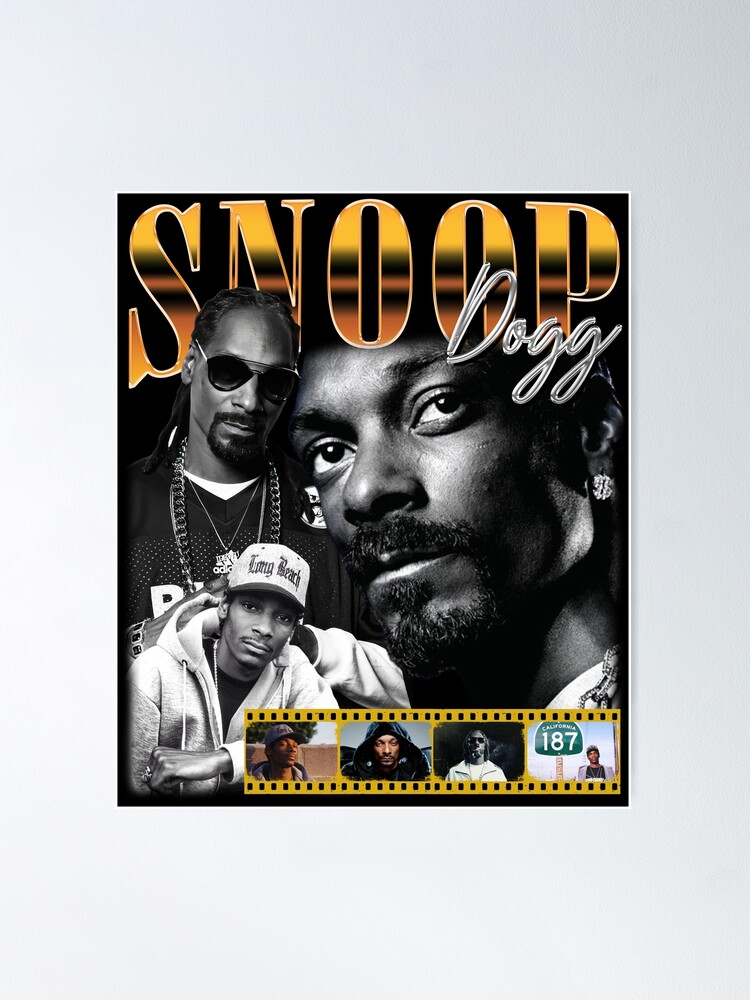 Snoop Doggy Dogg Vintage 90s Bootleg Graphic Style | Poster