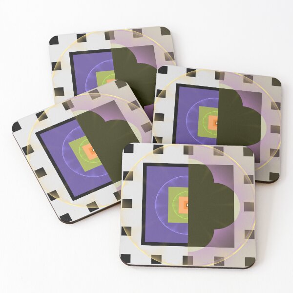 Item preview, modern geometric abstract with light circle designed and sold by walstraasart.
