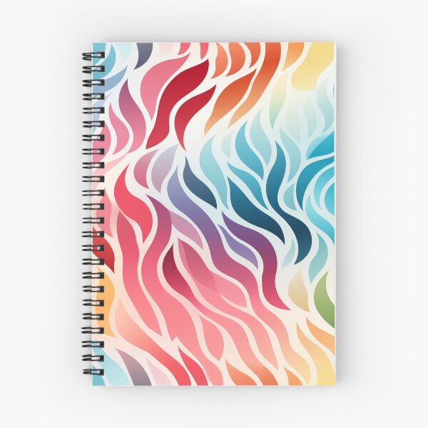 Aperçu de l'œuvre Motif de vague dégradé arc-en-ciel coloré créée et vendue par ColorfulVanilla.