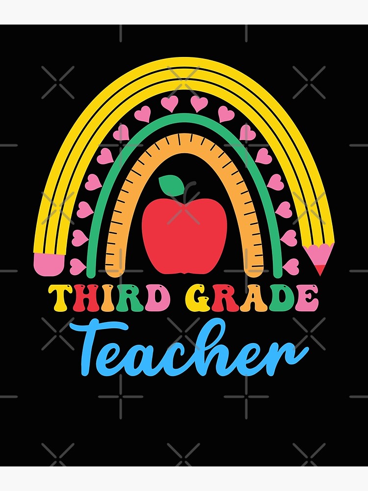 3rd Grade Teacher Design Greeting Card 3rd Grade Teacher Design Greeting Card