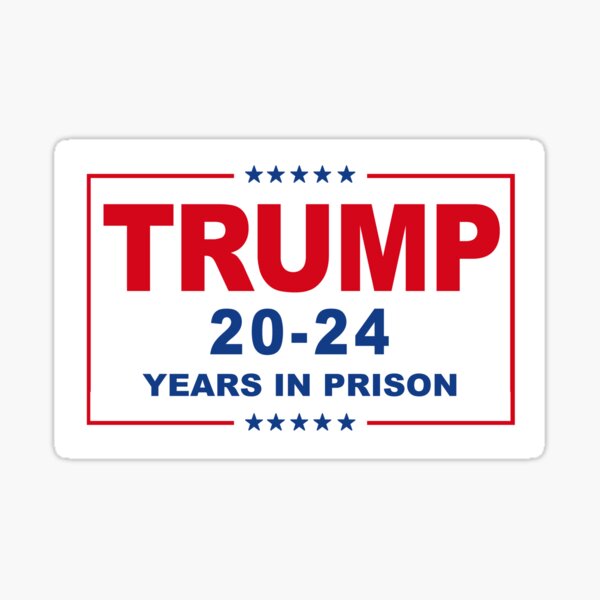 Vista previa del artículo con la obra «TRUMP 20-24 años de prisión», diseñado y vendido por partyfarty.