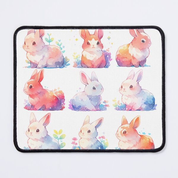 Artikelvorschau, Niedliche Kawaii-Aquarellkaninchen entworfen und verkauft von Narukuku.