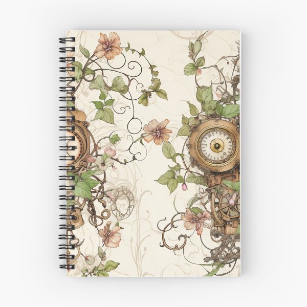 Item preview, Steampunk Flowers on old Manuscript designed and sold by BrandonArtWorld.