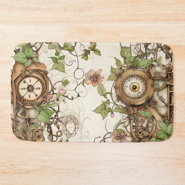 Item preview, Steampunk Flowers on old Manuscript designed and sold by BrandonArtWorld.