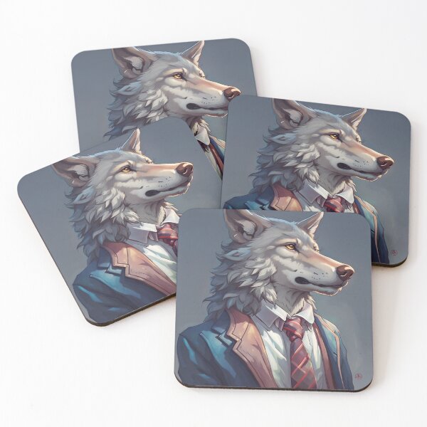 Item preview, Preppy Wolf Wearing A Blazer designed and sold by Gabriela McDaniel.