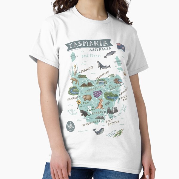 Item preview, Map of Tasmania designed and sold by Those Pencil Shavings.