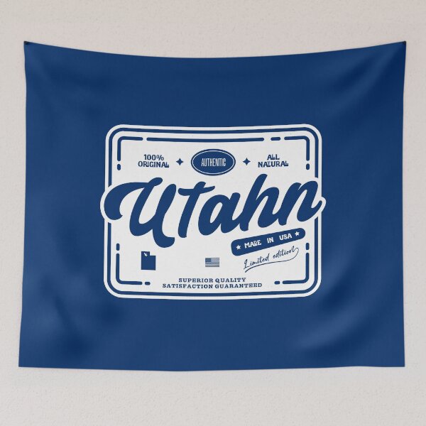 Item preview, Authentic Utahn Cool Vintage Label Print Utah Resident Gift designed and sold by semisoberme.