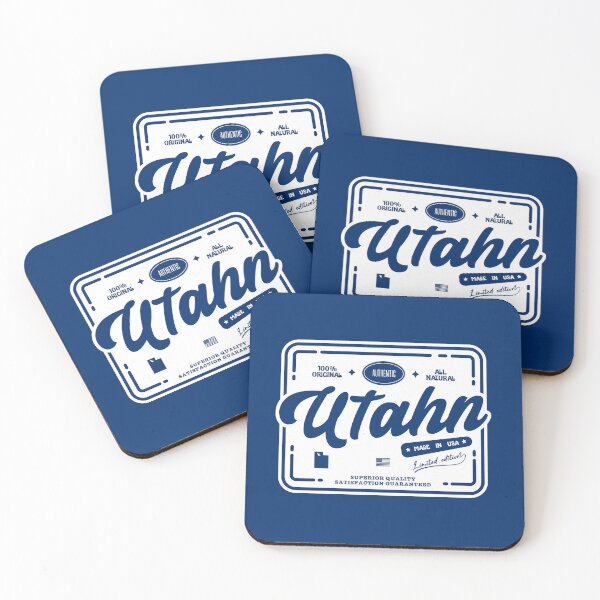 Item preview, Authentic Utahn Cool Vintage Label Print Utah Resident Gift designed and sold by semisoberme.