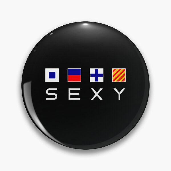 Item preview, Sexy Spelled in Nautical Maritime Flags Dark Color designed and sold by TinyStarAmerica.