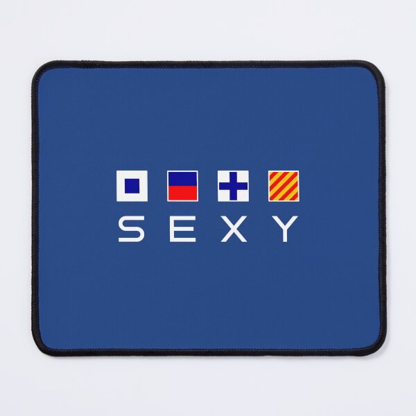 Item preview, Sexy Spelled in Nautical Maritime Flags Dark Color designed and sold by TinyStarAmerica.