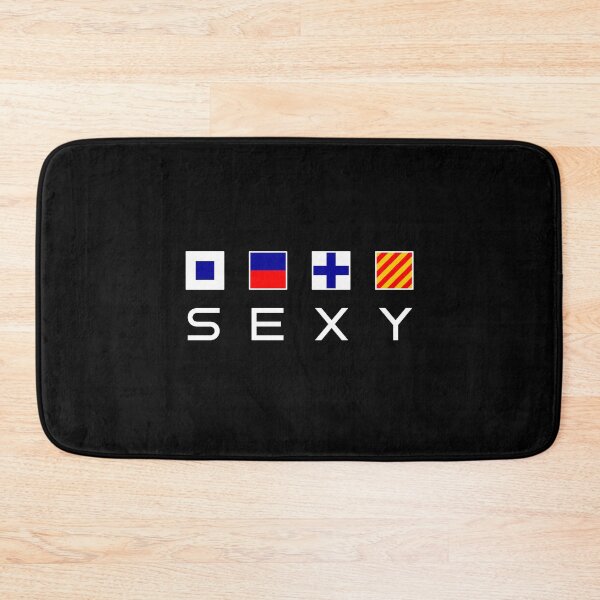 Item preview, Sexy Spelled in Nautical Maritime Flags Dark Color designed and sold by TinyStarAmerica.