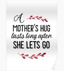 A Mother's Hug - Mother's Day Gift Poster