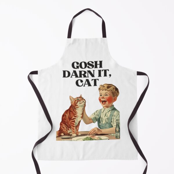 Item preview, Gosh Darn It, Cat! Funny Retro Vintage Design | Hilarious Feline Art designed and sold by KittyStampedeCo.