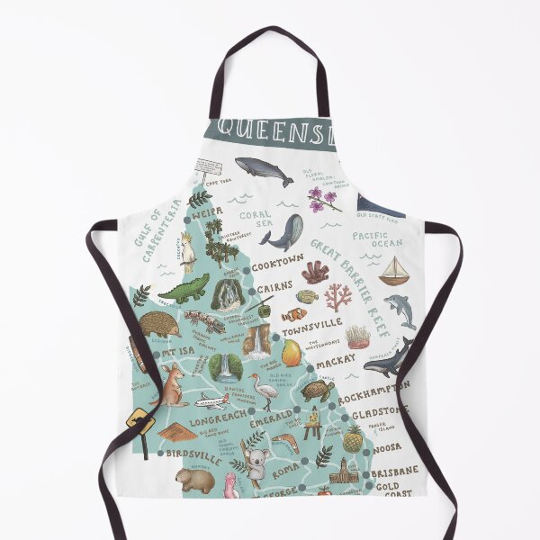Item preview, Map of Queensland designed and sold by Those Pencil Shavings.