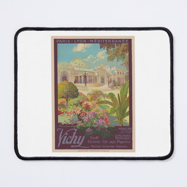 Item preview, Vichy France Railroad Vintage Poster 1925 designed and sold by DagmarLehner.