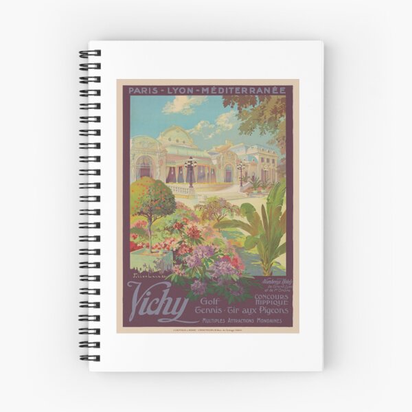 Item preview, Vichy France Railroad Vintage Poster 1925  designed and sold by DagmarLehner.