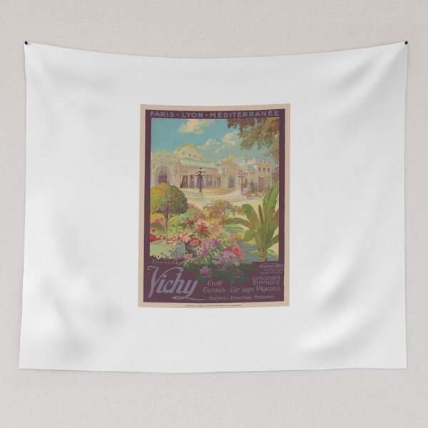 Item preview, Vichy France Railroad Vintage Poster 1925  designed and sold by DagmarLehner.