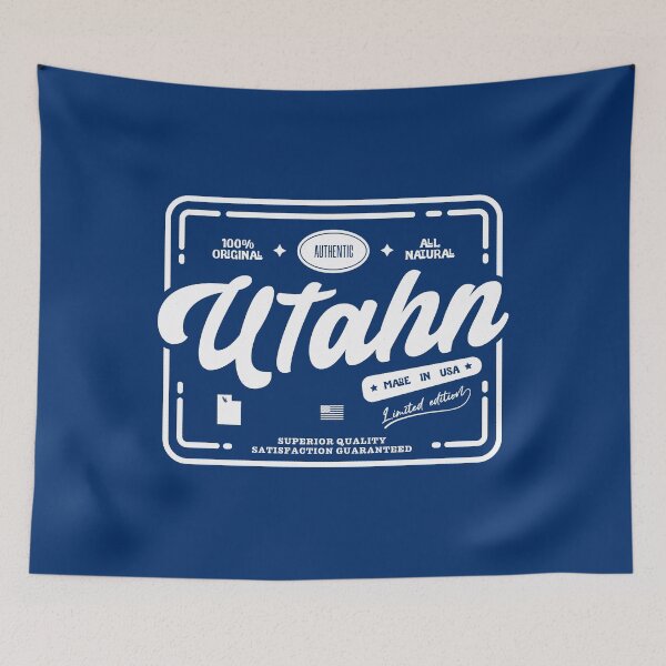 Item preview, Authentic Utahn Cool Vintage Light Stamp Print Utah Resident Gift designed and sold by semisoberme.