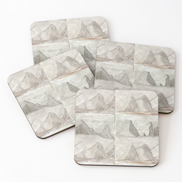 Item preview, The Two Tones Shaded Mountains designed and sold by PodmenikArt.