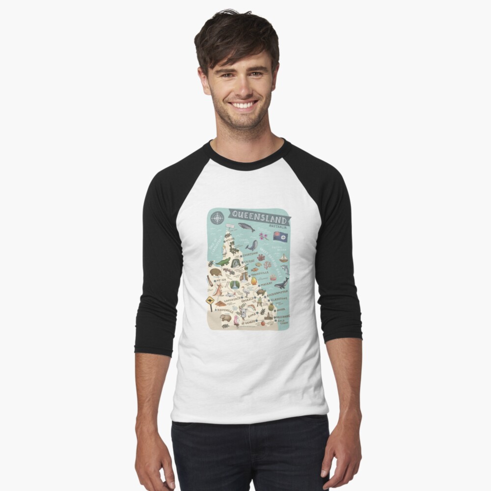 Item preview, Baseball ¾ Sleeve T-Shirt designed and sold by thosepencils.