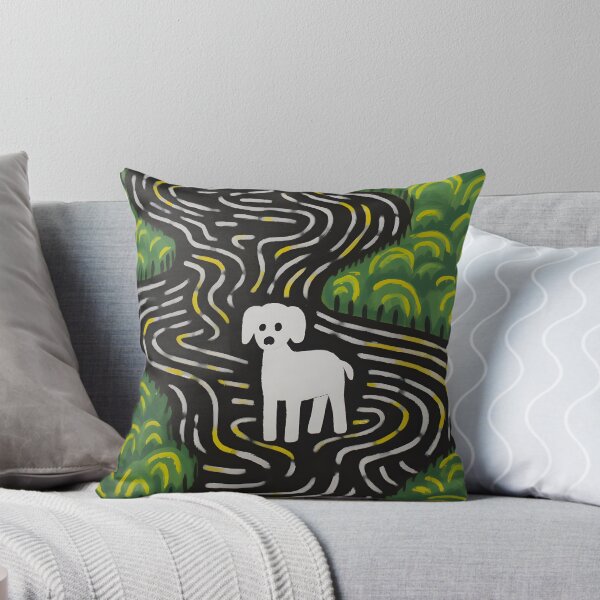 Item preview, Riso-graphic Dog's Joyful Field designed and sold by AestheticsArt81.