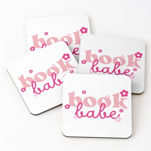 Item preview, Book babe quote pink with flowers for book lovers designed and sold by Moonbow-cr.