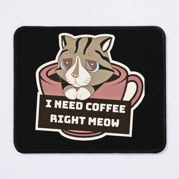 Item preview, "Meowtivated for Coffee designed and sold by CraftyrCreator.