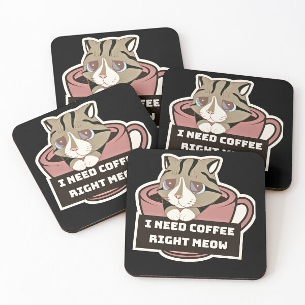 Item preview, "Meowtivated for Coffee designed and sold by CraftyrCreator.