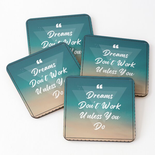 Item preview, dreams do not work unless you do designed and sold by Bhavna111.