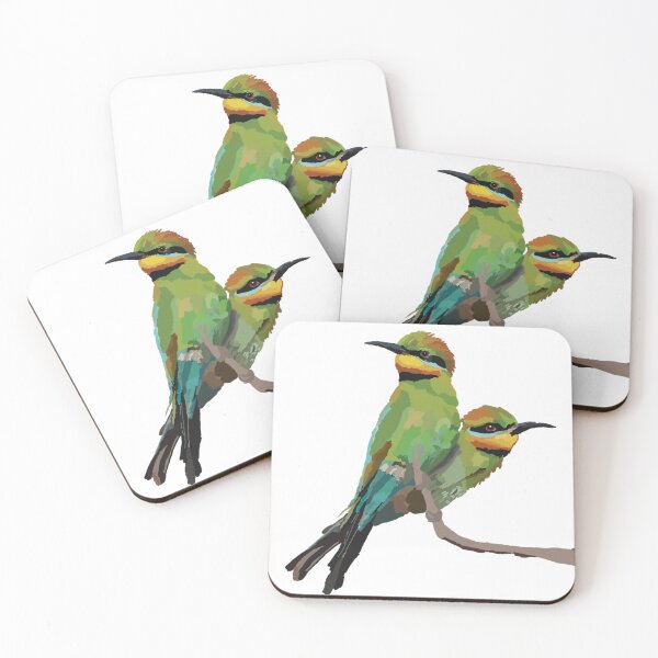 Item preview, Rainbow bee eaters designed and sold by Plutothebudgie1.