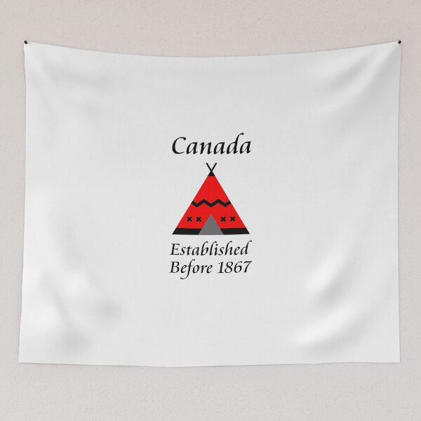 Item preview, Canada Established Before 1867 Red Teepee Color designed and sold by TinyStarCanada.