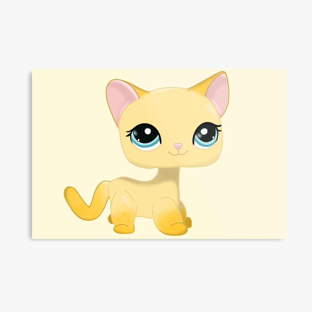 Littlest pet sale shop yellow cat