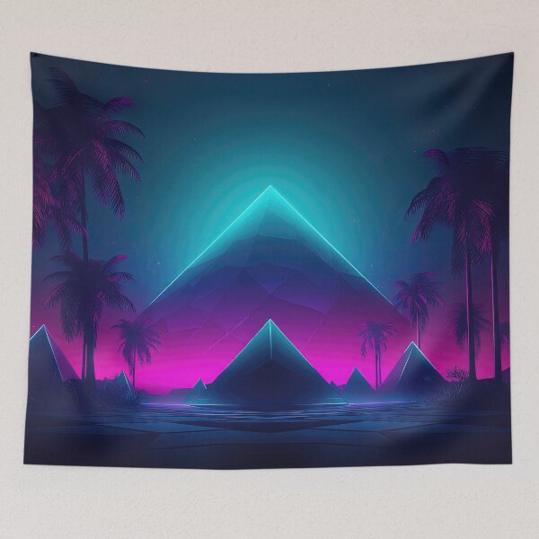 Item preview, Pyramid Dreams: Retrofuturistic Synthwave designed and sold by Mullet Monkey.