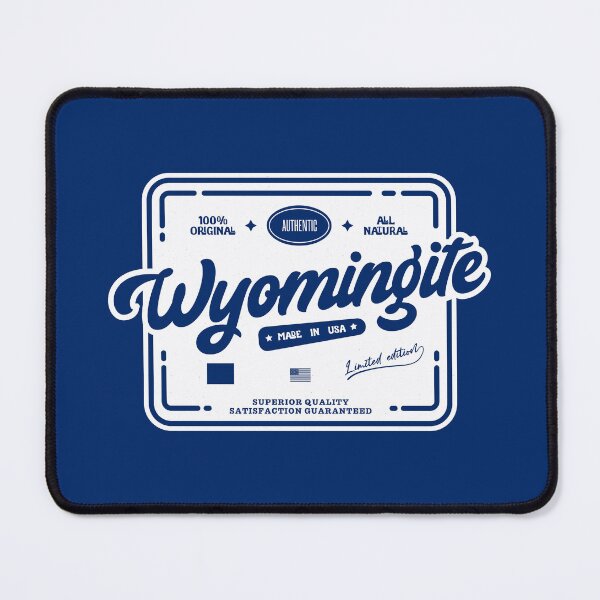 Item preview, Authentic Wyomingite Cool Vintage Label Print Wyoming Resident Gift designed and sold by semisoberme.