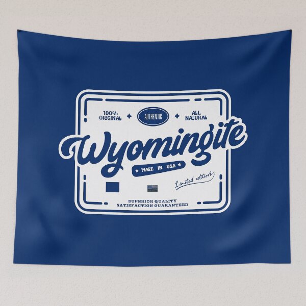 Item preview, Authentic Wyomingite Cool Vintage Label Print Wyoming Resident Gift  designed and sold by semisoberme.