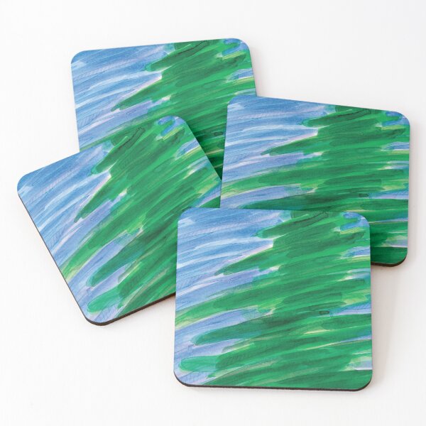 Item preview, Bright Green Fir Blue Sky designed and sold by Alexandria Levin.