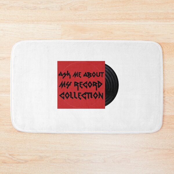 Item preview, Ask me about my Record Collection - red & black designed and sold by HeavyMetalMeow.