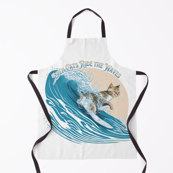 Item preview, Even Cats Ride the Waves designed and sold by Shipwrecked2020.