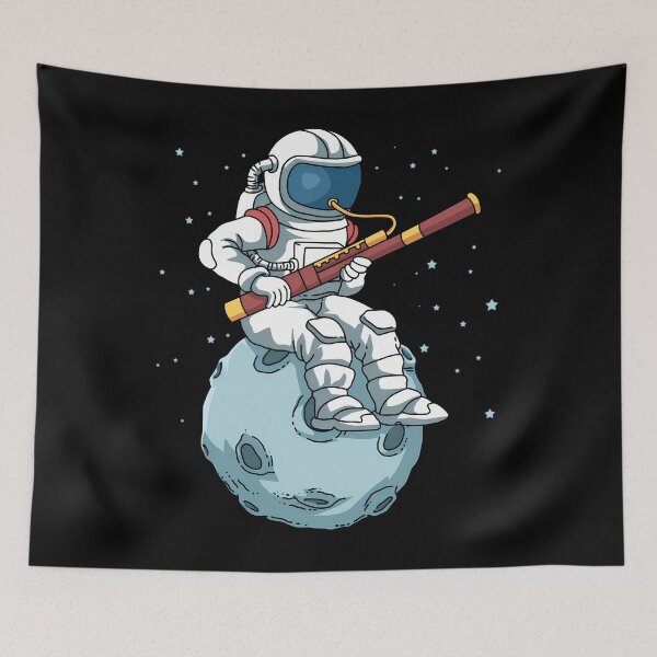 Item preview, Astronaut Bassoon Band Player Bassoonist Reeds Bassoon  	 designed and sold by hzvlhcbavm81.