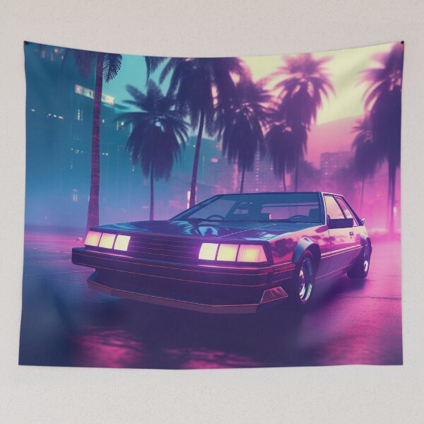 Item preview, Neon Velocity: Synthwave Ride of the Future designed and sold by Mullet Monkey.