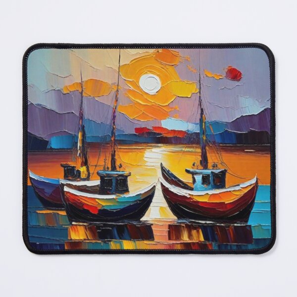 Item preview, Boats at Sunset designed and sold by kultomatic.